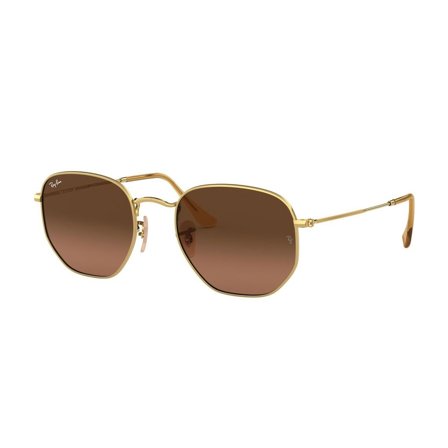 Ray-Ban Hexagonal Flat Lenses -Aurinkolasit - Gold - Ray-Ban RB3548N 912443 4821