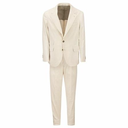 Brunello Cucinelli Single Breasted Suits Hvid, Herre Jakkesæt