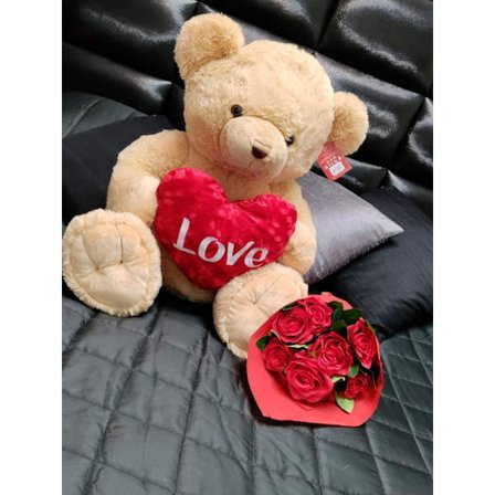 Halv Meter+ Gosedjur m Love Hjärta