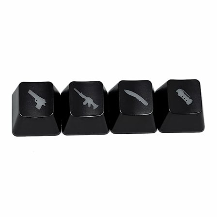 Game for Key Caps DIY Gaming Mekanisk Keycap for CF CS Veibeskrivelse Taster ABS OEM R4 Høyde Keycaps Bakgrunnsbelyste Keycap Set 4P