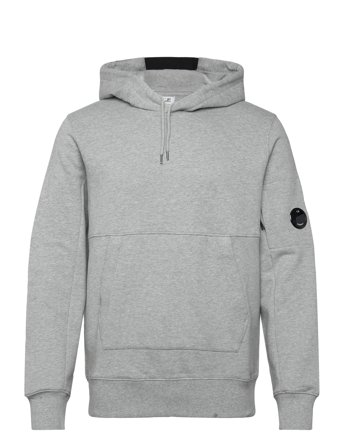 C.P. Company Diagonal Raised Fleece Hooded Sweatshirt - Grey - XXL
