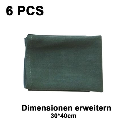 Stofservietter, linnedservietter, genanvendelige servietter Grøn