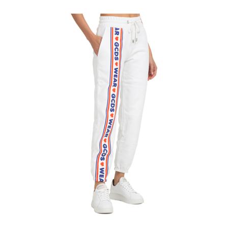 Gcds Logo Cute Tape Bukser Hvid, Dame Chinos