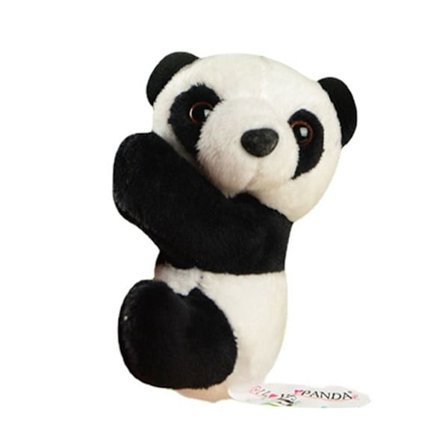 Mini halaava Panda Clip Pehmo Animal Lelut täytetty nukke