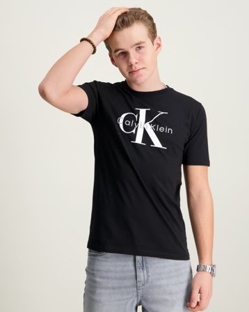 Calvin Klein CK MONO LOGO SS T-SHIRT Noir T-shirts Garçon - Kids Brand Store