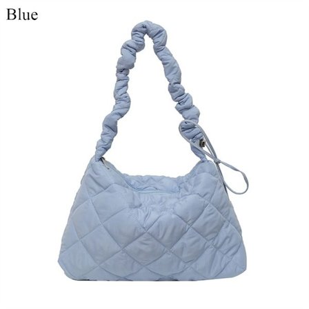 Tygväska Messenger Axelväska BLÅ