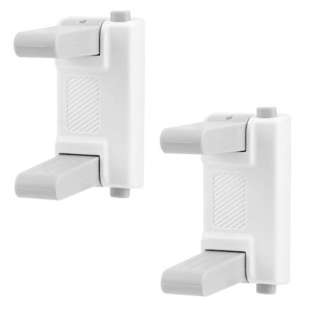 Børnesikret dørhåndtaglås, 2 stk. selvklæbende sikkerhedslåse