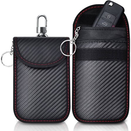 Sæt med 2 RFID Signalblokerende Poser til Bilnøgler, Anti-RFI, ZQKLA