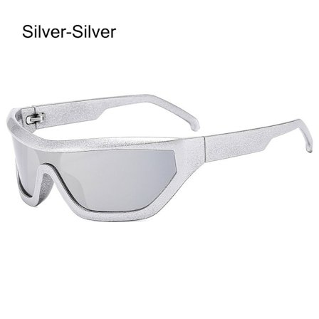 Wrap Around Solglasögon Dam Solglasögon SILVER-SILVER