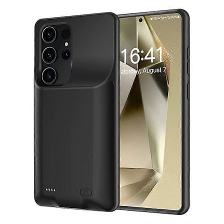 Til Samsung Galaxy S25 TPU Oplader Etui 6500mAh Batteripakke Genopladelig Powerbank