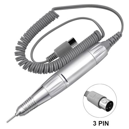 35000Rpm Dc 3 & 5 Pin Elektrisk Negleboremaskine Pen Håndtag Fil Poleringsslibning Håndstykke Manikyr Værktøj Negleboremaskine Tilbehør 101-3PIN-WH