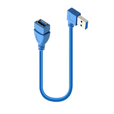 90 graders USB 3.0-forlengelseskabel USB 3.0 A til A hann til hunn-forlengelseskontakter Kabel for forskjellige USB-enheter