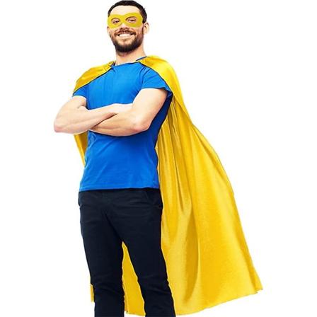 Vuxna Superhjälte-cape And Mask För Män Kvinnor - Maskerad Super Hero Spirit Day Team Dress-up Kostym Party Favors