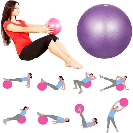 2 stk. 25 cm Bløde Anti-Sprængnings Yoga Bolde Trænings Gymnastik Pilates Fitness Bold