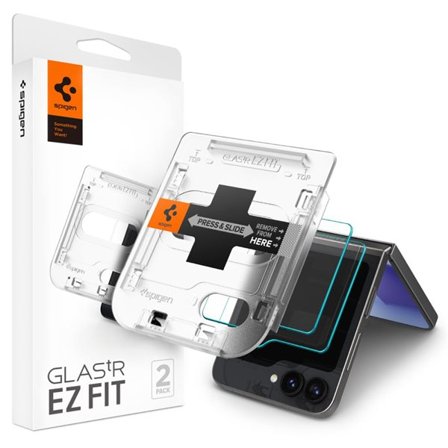 Spigen Glas.tR EZ Fit hærdet glas til Samsung Galaxy Z Flip 6 - 2 stk.