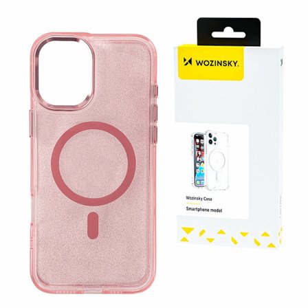 Wozinsky Mobilskal till Galaxy S25 Ultra Magsafe Glitter - Rosa