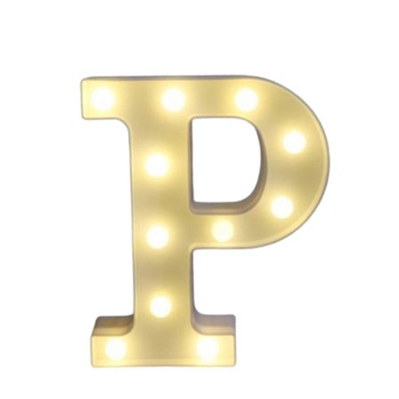 Store dekorative LED-bokstavlys for utendørs bruk