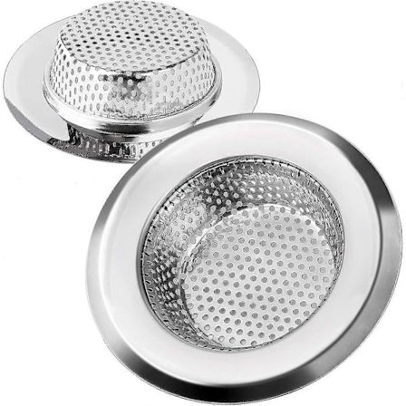 Keittiön viemärin siivilä ruostumattomasta teräksestä, kestävä tukkeutumista estävä viemärin siivilä, ihanteellinen kotitalouksien tiskialtaisiin, 