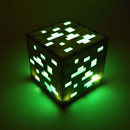 Minecraft diamant mineral lampe