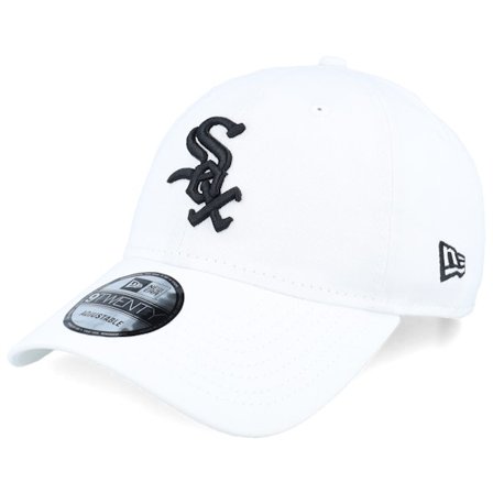 New Era - MLB White unconstructed Lippis - Chicago White Sox MLB Core Classic 9TWENTY White Dad Cap @ Hatstore