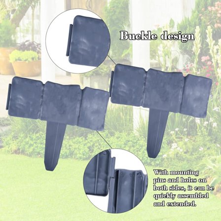 10 kpl Muoviset Päällysteet Puutarhan Koristeluun Nurmikon Reunaan