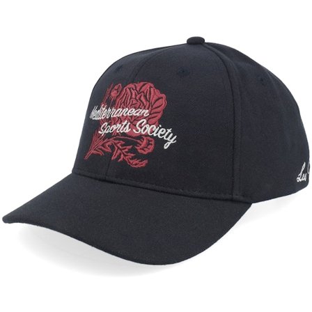 Les Deux - Mediterranean Baseball Cap Black Adjustable Adjustable Black Cap - @ Hatstore