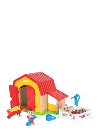 Brio Bondegård Toys Playsets & Action Figures Play Sets Multi/mønstret BRIO