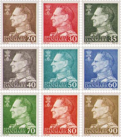 Danmark 1961 - AFA 393-401 - Postfrisk
