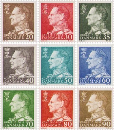 Danmark 1961 - AFA 393-401 - Postfrisk