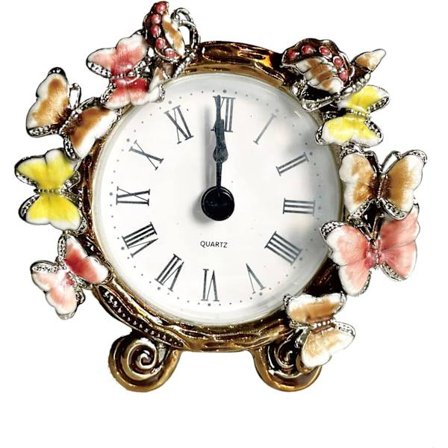 Vintage bordklokke, retro vekkerklokke enkel stille antikk retro vekkerklokker for stue soverom