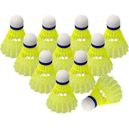 12 Plastik Badminton Bold, Hurtig Bold Badminton Bold Stabilitet Og Holdbarhed Bold, Til Indendørs Og Udendørs Træning Badmintonbolde Sp