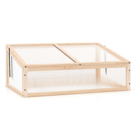 Bærbart trædrivhus med justerbart tag, 94x63x40 cm