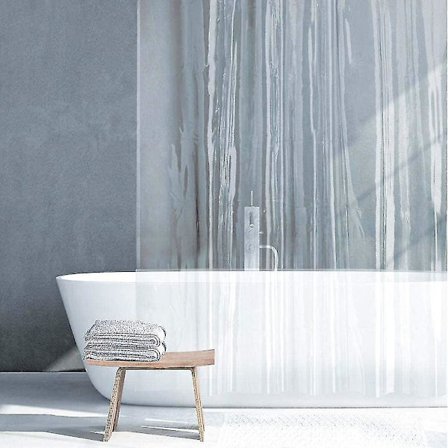 Gennemsigtig bruseforhæng Peva bruseforhæng skimmelbestandigt og vandtæt bruseforhæng til badeværelse 180x180cm