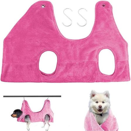 Hunde Hængekøje Hjælper Kæledyrspleje Hængekøje Hundepleje Hængekøje Fastgørelsesposer Til Bad Vask Pleje Og Klipning Af Negle rød