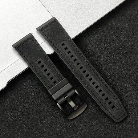 20mm 22mm Läderarmband för Samsung Galaxy Watch 7/6/5/4 40 44mm Gear Band Vintage Armband för Xiaomi Redmi Watch 3 Lite/Active
