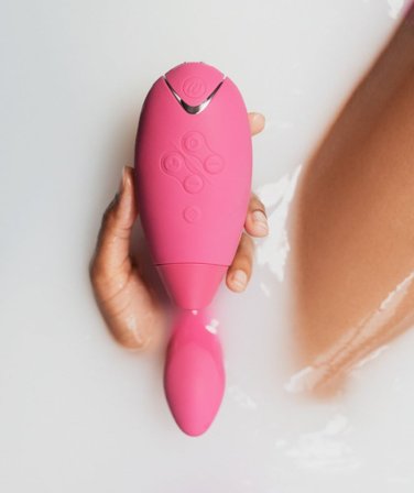 Womanizer: Duo Light-Pink - Vibrator for Klitoris og G-punktet - Sexleker Vuxen: Vibrator, dildo & massajestaver