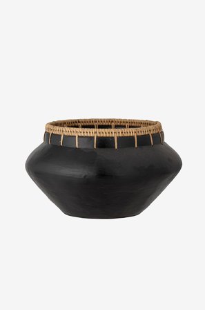 Bloomingville - Pyntekrukke Dixon - Sort - Urtepotteskjulere & vaser - Fra Homeroom