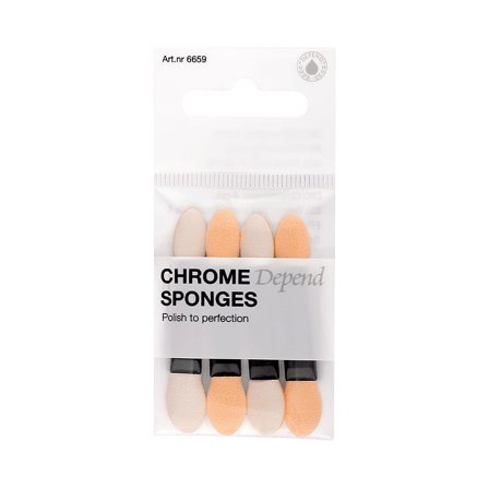 Depend Chrome Sponge 4 4 stk., Makeup, Negletilbehør, Andet Negletilbehør