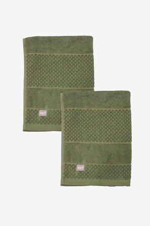 Redlunds - Spa frotté 50x70 2-pak - Grøn - Håndklæder - 50X70 - Fra Homeroom