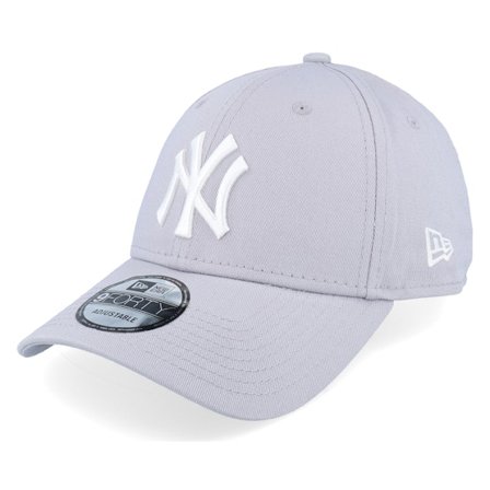 New Era - New York Yankees 9FORTY Basic Grey Adjustable Adjustable Grey Cap - MLB @ Hatstore