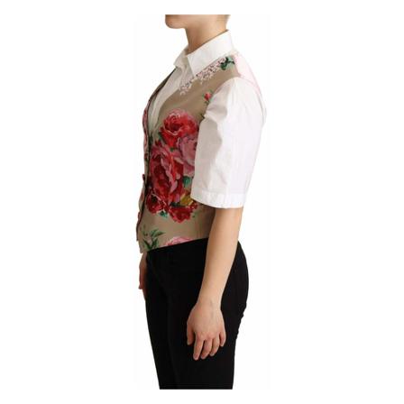 Dolce & Gabbana, Suit Vests Beżowy, Kobieta, Rozmiar: XS