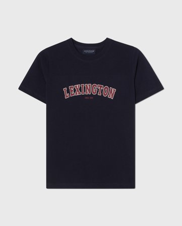 Lexington Teen grafisk t-shirt, mörkblå
