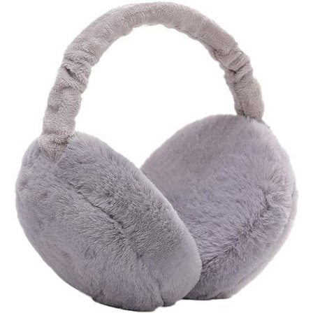 Grå Ørevarmere Kvinder Vinter Ørevarmere Anti Kulde Ørevarmere Plys DXGHC