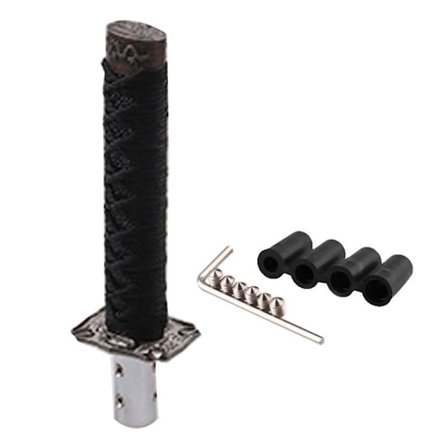 Mode 1 Set Universal Samurai Svärd Fordonsbil Växelspaksknopp Katana Metall-Typ 2