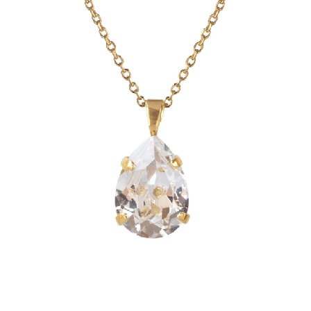 Caroline Svedbom Mini Drop Necklace Crystal Smycken & klockor Dam Guld ONESIZE