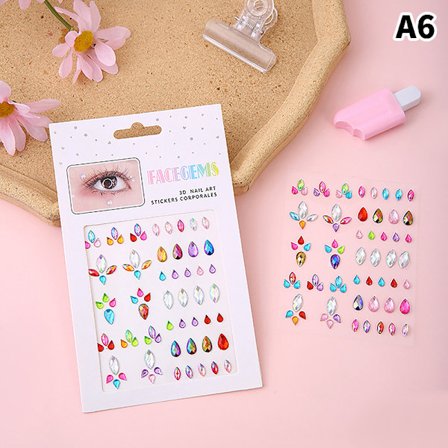 Face Gems Eye Jewels Festival Body Crystal Make Up Sticker Dia