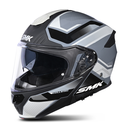 SMK Gullwing Supertour Öppningsbar Hjälm Svart/Grå XL