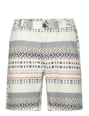 Aklt Jan Jacquard Shorts Chinos Shorts Blå Anerkjendt*Betinget Tilbud