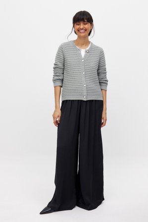NA-KD Stickad cardigan - Koftor & Cardigans - Grå - XS