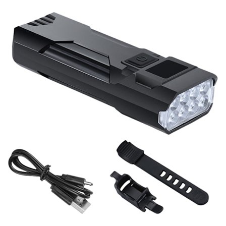 Kraftig Sykkel Frontlykt Vanntett Lyssterk LED Sykkellykt 4 Lysmoduser Sykkellykt Enkel å Installere